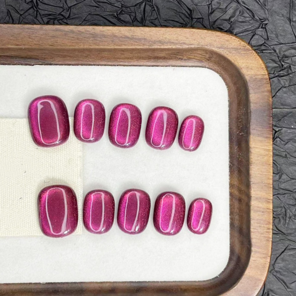Nail Art Emerald - 10 Stück tragbare Sommer handgemachte Press