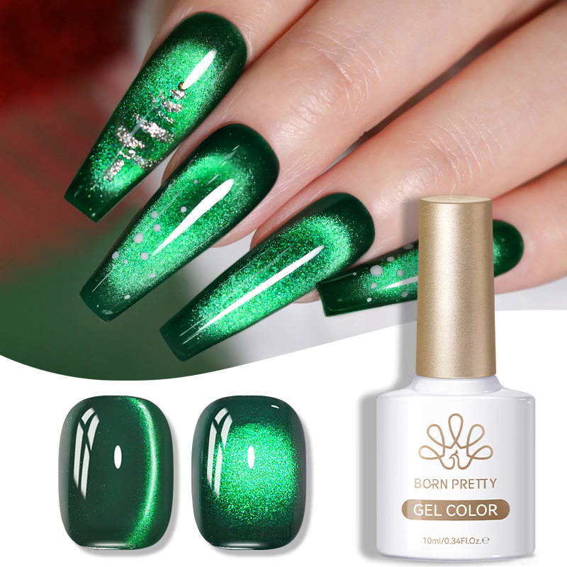 Nail Art Emerald Green - BORN PRETTY 10 ml smaragdgrüner Gel-Nagellack,