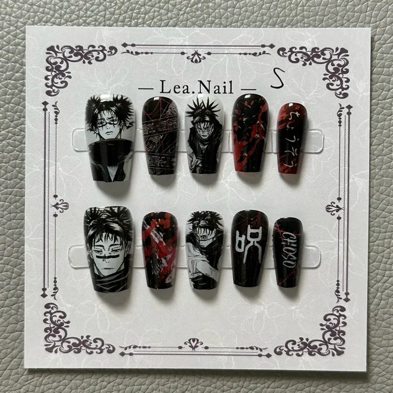 Nail Art Motif - Gojo Satoru Maniküre Katzenaugen-Druck, tragbar, für