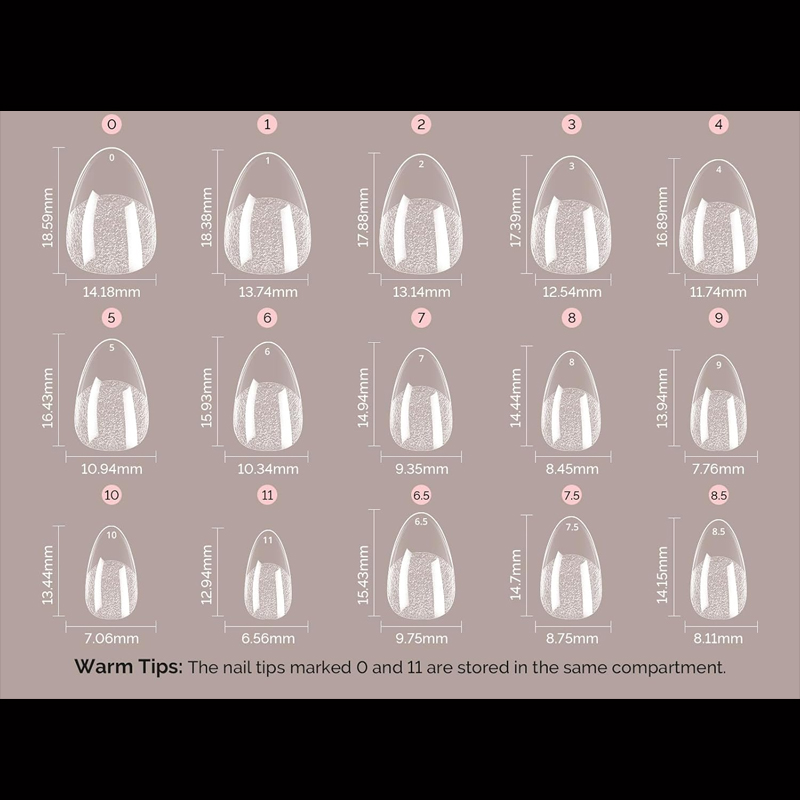 Ultrakurze, mandelförmige X-St – Nail Art Xl Bewertung und Preis