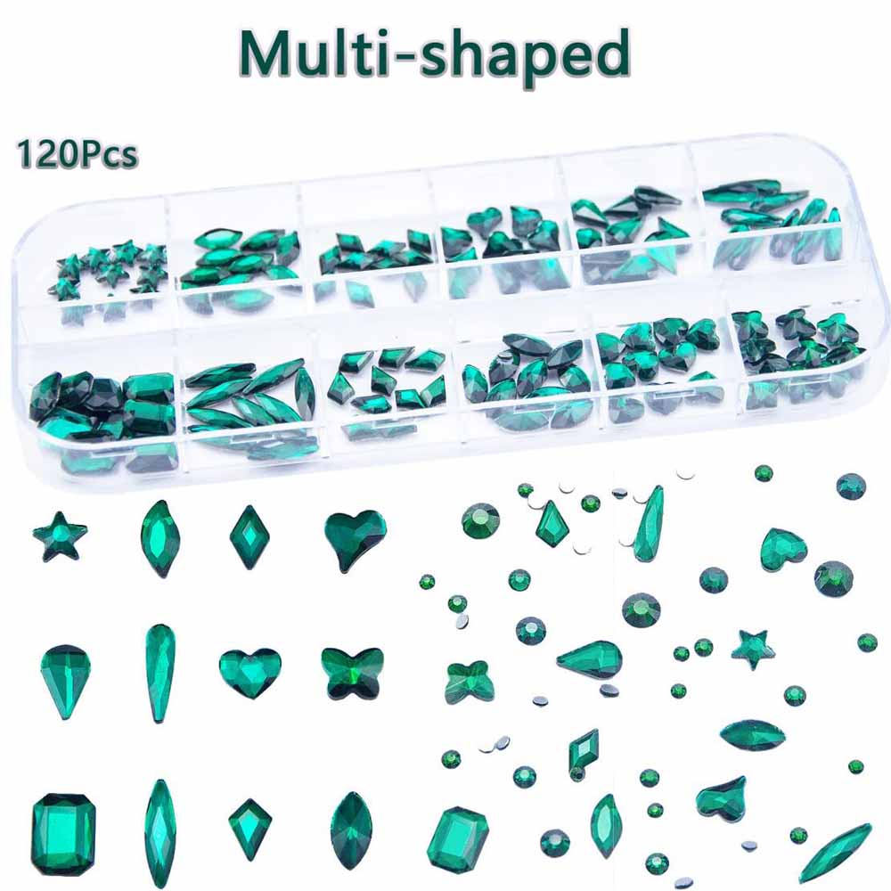 2 Boxen Smaragdgrüne Nagel-Str – Nail Art Emerald Green Bewertung und Preis
