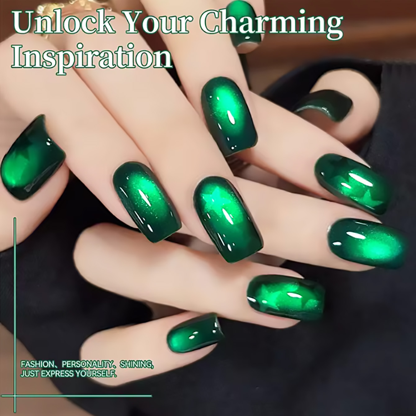 ZH 12ML Smaragdgrüner Magnet-K – Nail Art Emerald Green Bewertung und Preis