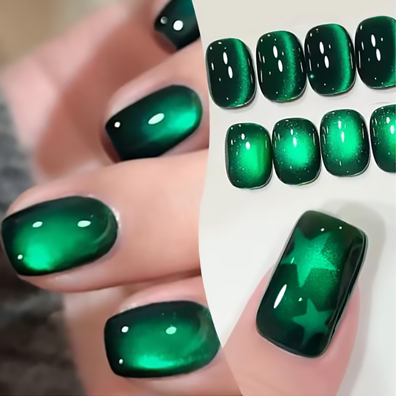 ZH 12ML Smaragdgrüner Magnet-K – Nail Art Emerald Green Bewertung und Preis