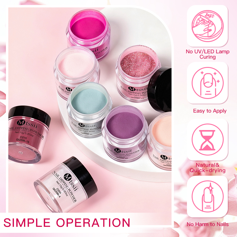 10-teiliges Dip-Nail-Puder-Set – Nail Glitter Chrome Bewertung und Preis