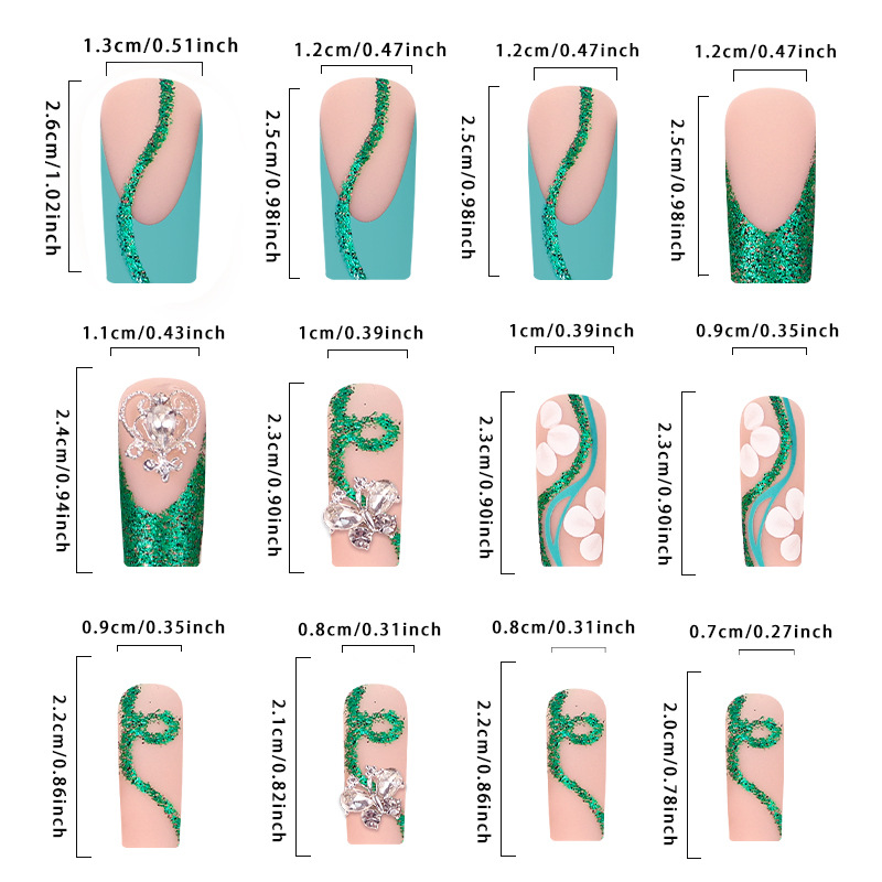 Lange Sarg presse auf Nägel Ba – Nail Art Aesthetic Bewertung und Preis