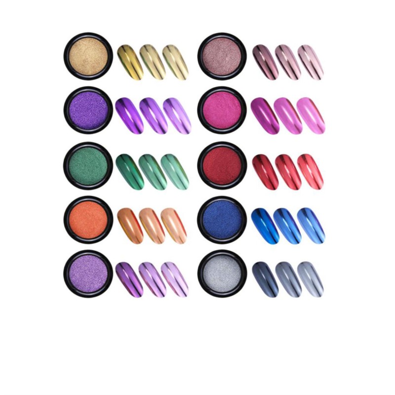 1Pc 19 Farben Nagel Glitter Sp – Nail Glitter Chrome Bewertung und Preis