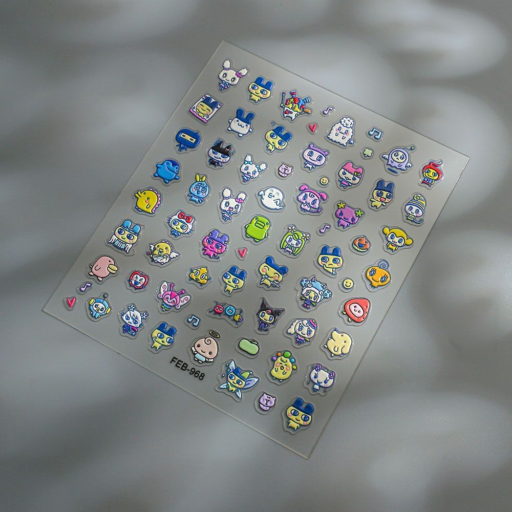 Tamagotchi Cartoon 3D-Reliefau – Nail Art Motif Bewertung und Preis