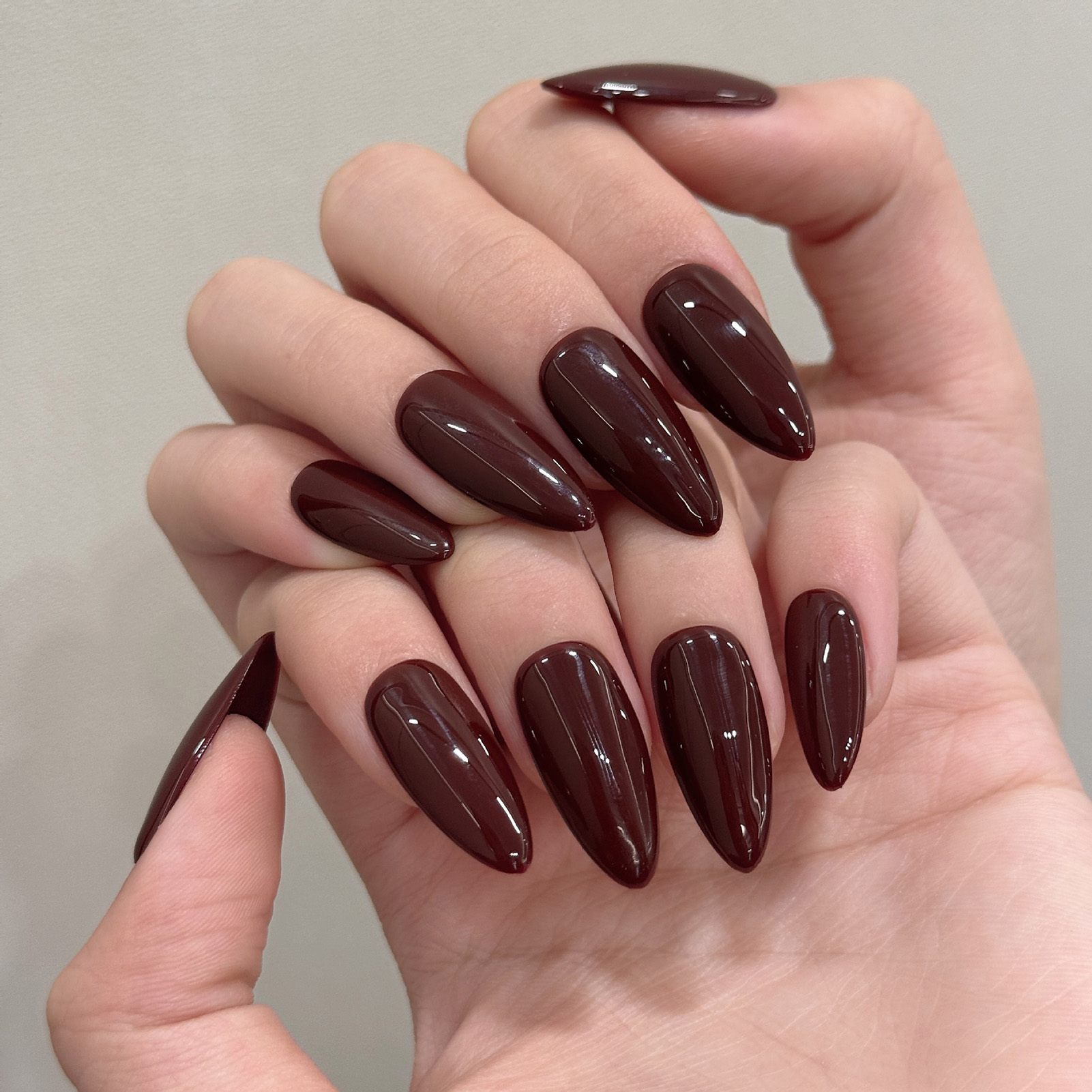 10 Stück handgemachte, einfarb – Nail Art Emerald Bewertung und Preis