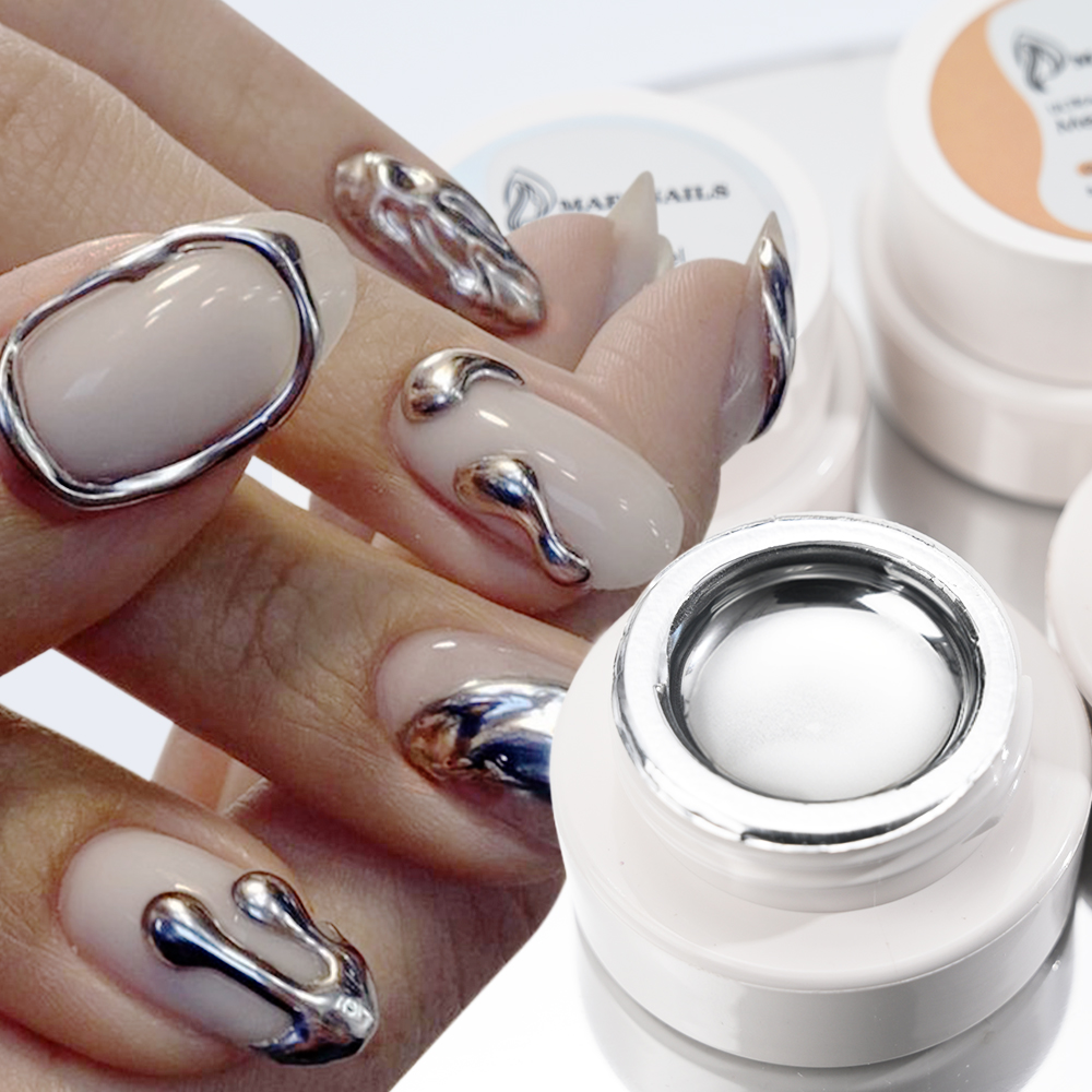 5ml Silber Gold Metallic Gel N – Nail Glitter Chrome Bewertung und Preis