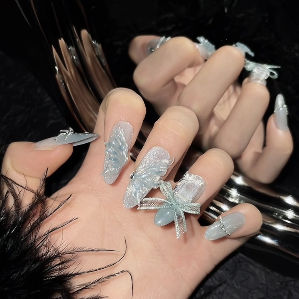 10 Stück reine handgepresste l – Nail Art Emerald Bewertung und Preis