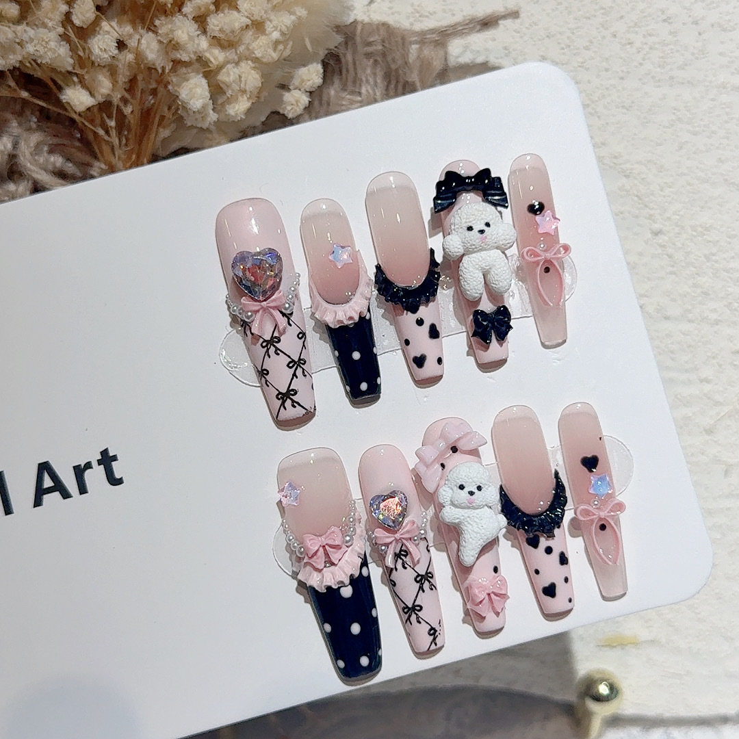 10 Stück schwarze Spitze Polka – Nail Art Emerald Bewertung und Preis