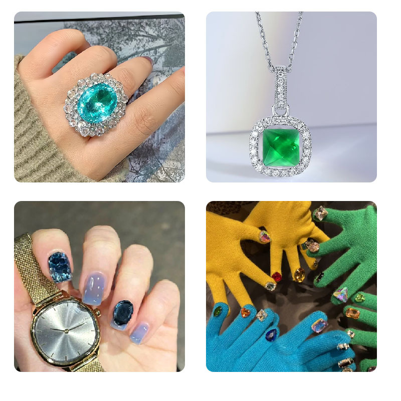 DIY Würfel Ring Halskette Armb – Nail Art Emerald Bewertung und Preis