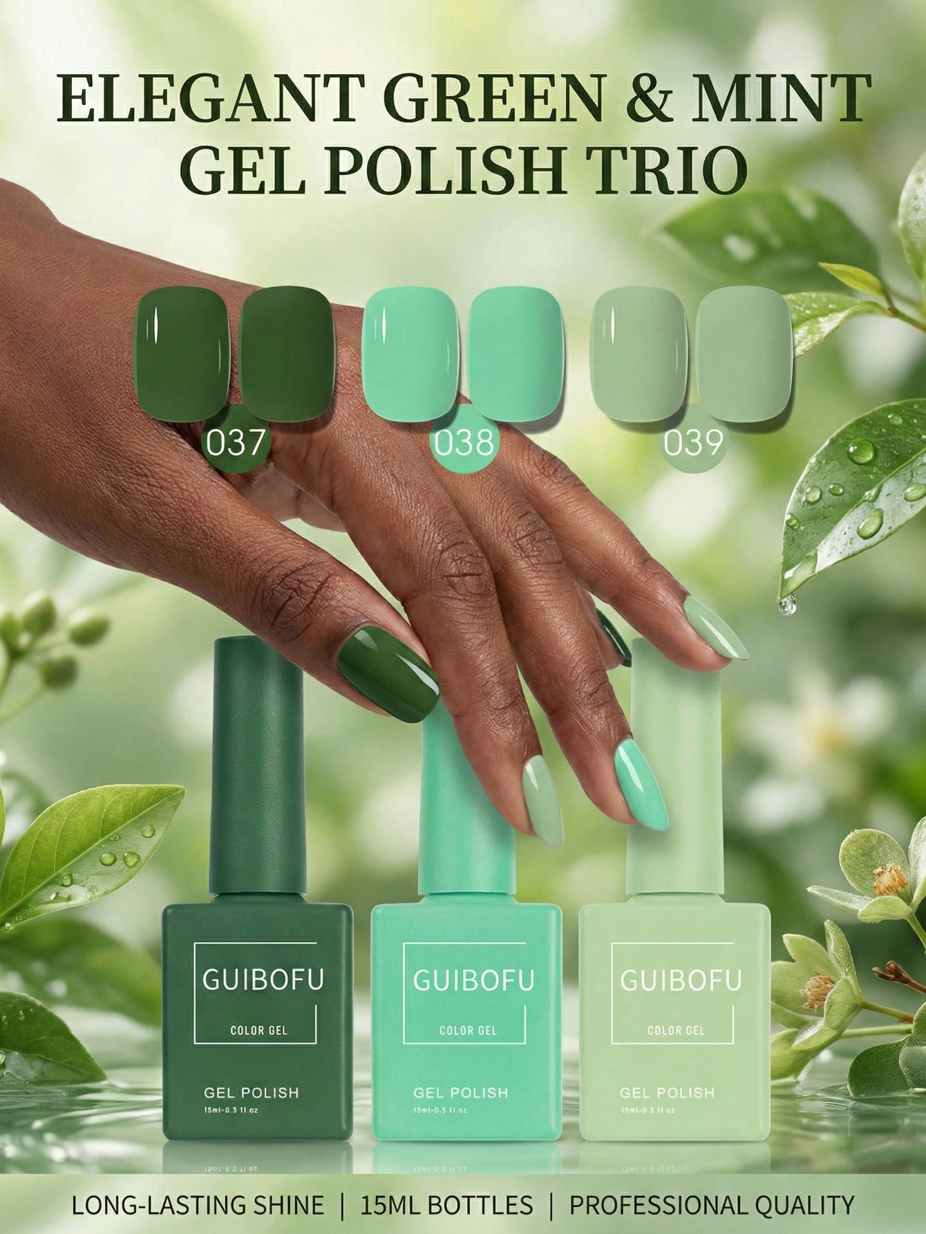 3er-Set 15ml Waldgrüner Gel-Na – Nail Art Emerald Green Bewertung und Preis