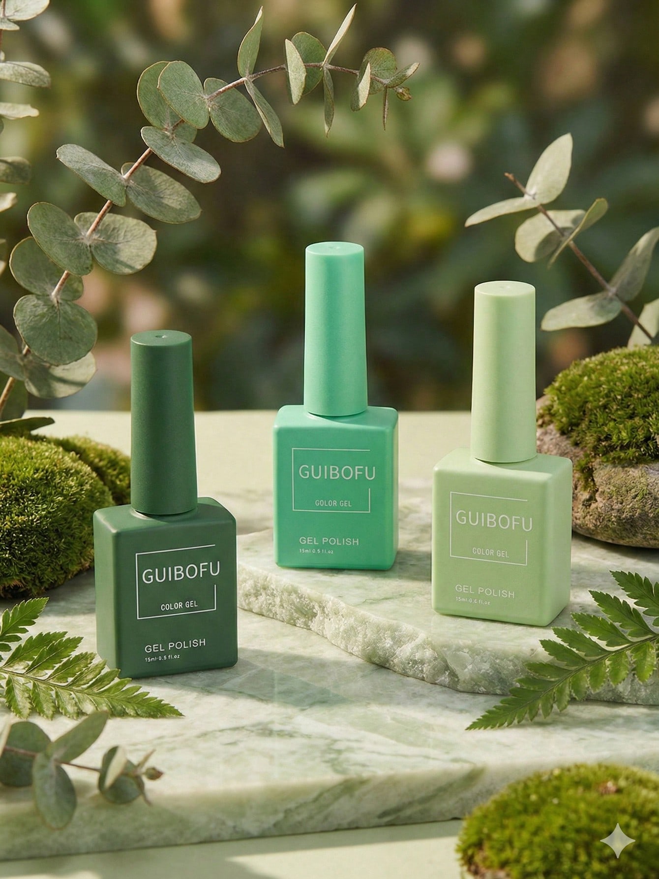 3er-Set 15ml Waldgrüner Gel-Na – Nail Art Emerald Green Bewertung und Preis