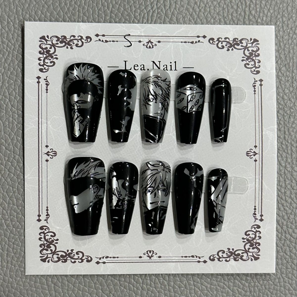 Gojo Satoru Maniküre Katzenaug – Nail Art Motif Bewertung und Preis
