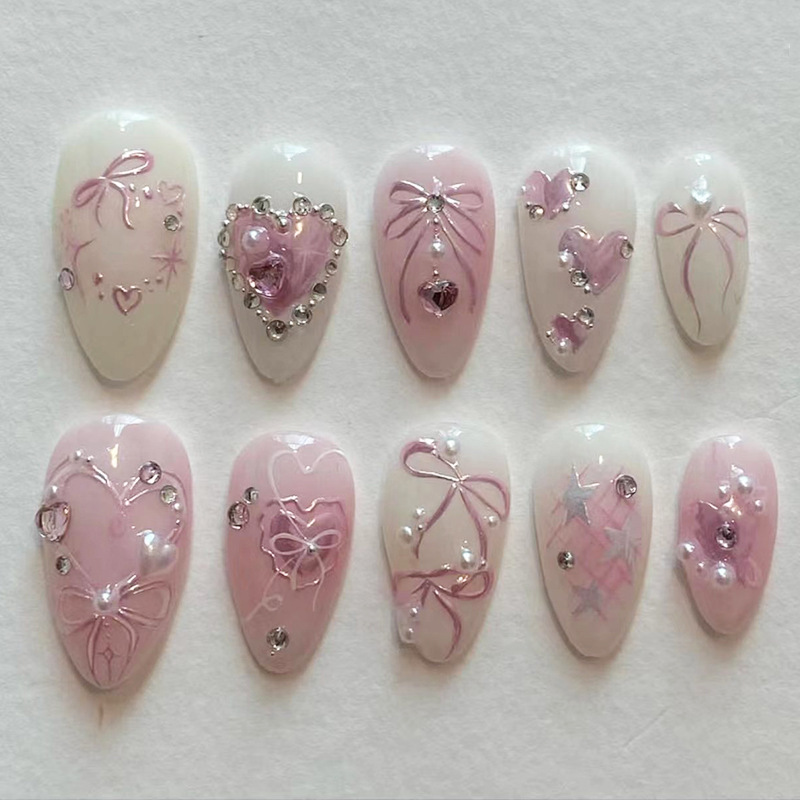 24-teiliges grünes French-Fake – Nail Art Aesthetic Bewertung und Preis