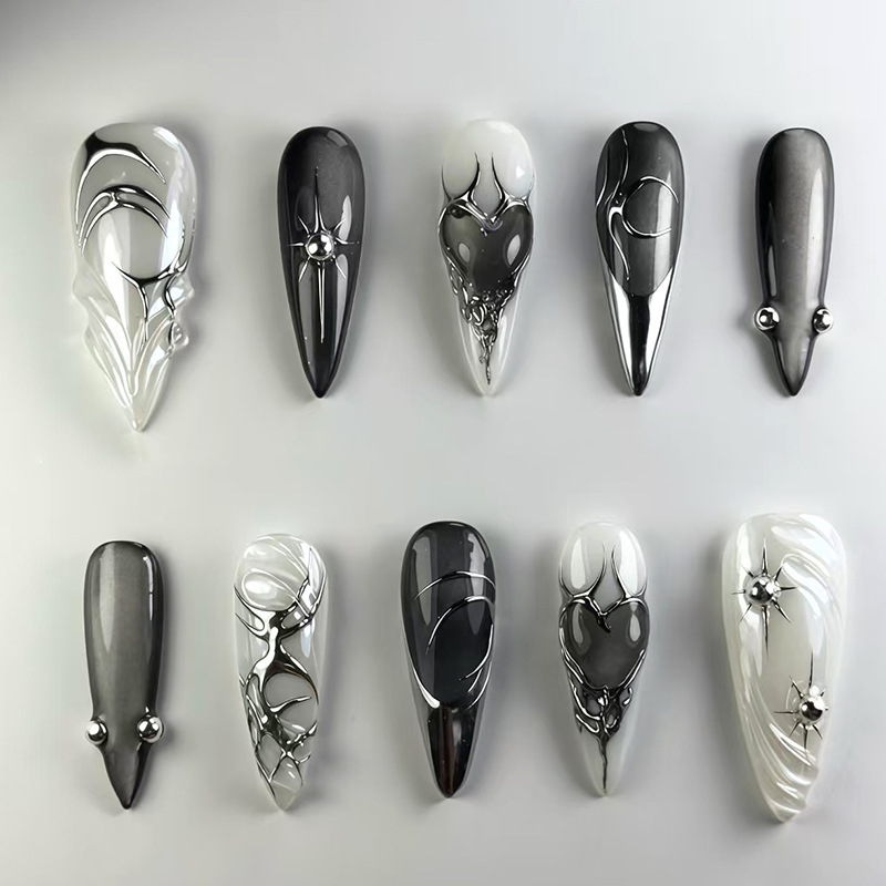 24-teiliges grünes French-Fake – Nail Art Aesthetic Bewertung und Preis