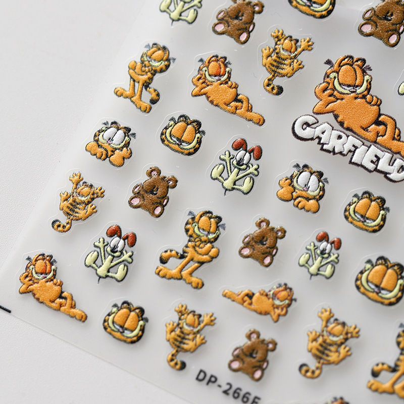 Cartoon Garfield Ins Style Nag – Nail Art Motif Bewertung und Preis