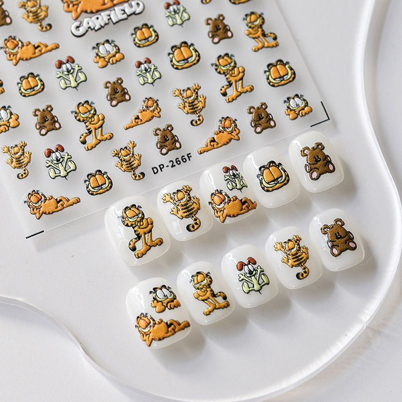Cartoon Garfield Ins Style Nag – Nail Art Motif Bewertung und Preis