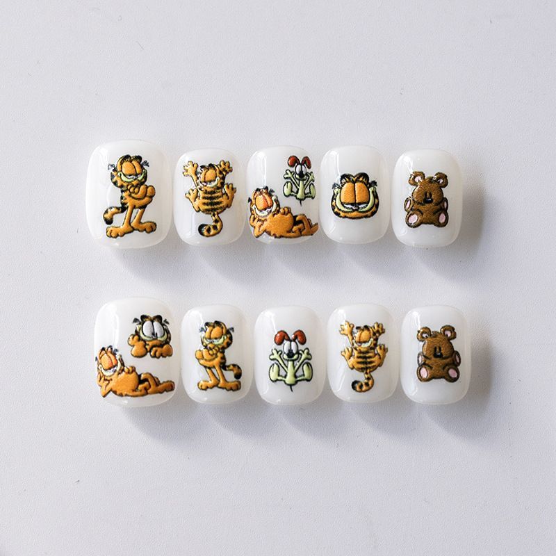 Cartoon Garfield Ins Style Nag – Nail Art Motif Bewertung und Preis