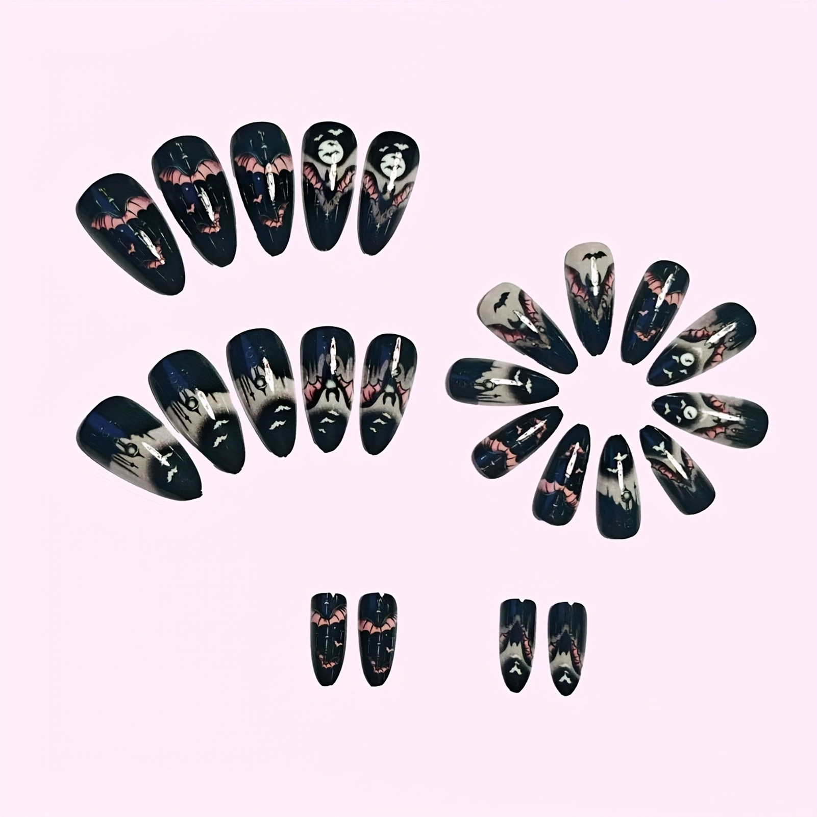 24 Stück Halloween-Kunstnägel, – Nail Art Aesthetic Bewertung und Preis