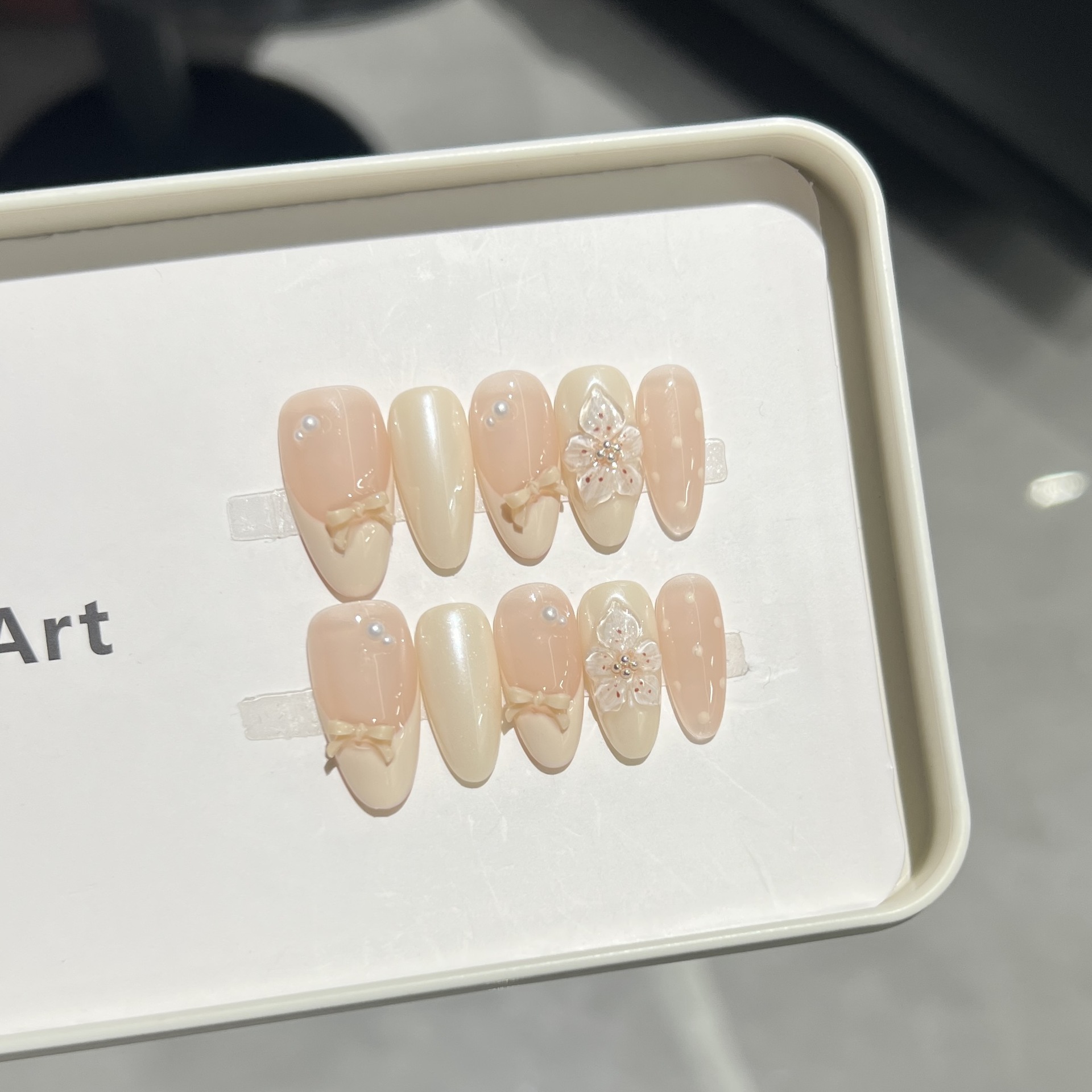 10 Stück Milchig-Nude Sanfte H – Nail Art Aesthetic Bewertung und Preis