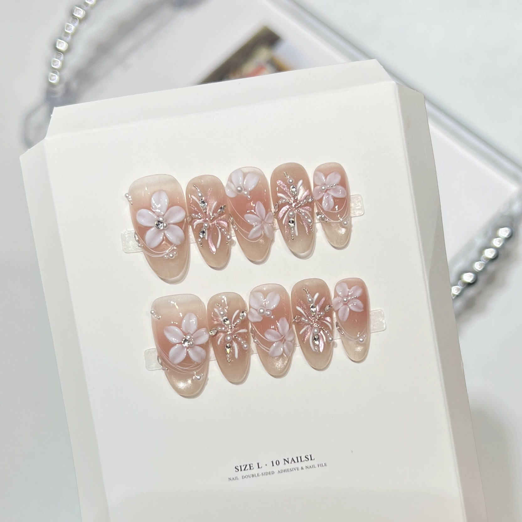 10 Stück Milchig-Nude Sanfte H – Nail Art Aesthetic Bewertung und Preis