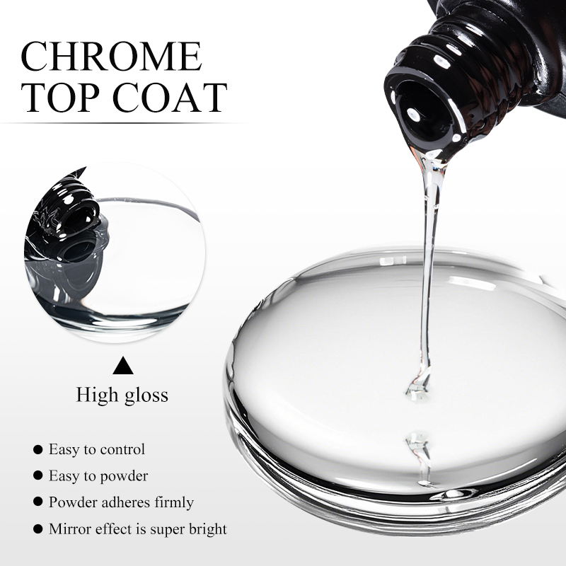 7ML Chrome Top Coat für Spiege – Nail Glitter Chrome Bewertung und Preis